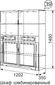 Виктория 39 Шкаф комбинированный