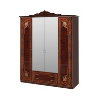 Шкаф 4-дверный с зеркалами Памелла