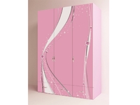 Шкаф 3х дверный Princess розовый